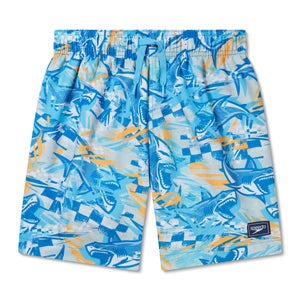 Boy's Print Redondo Volley 15" Blue - 2XS
