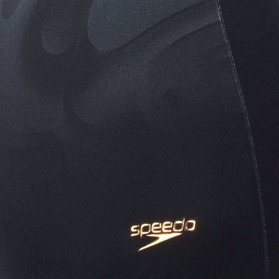 Women's Texture Ombre Ultraback One Piece Black