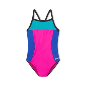 Women's Propel Back One Piece Pink/Blue