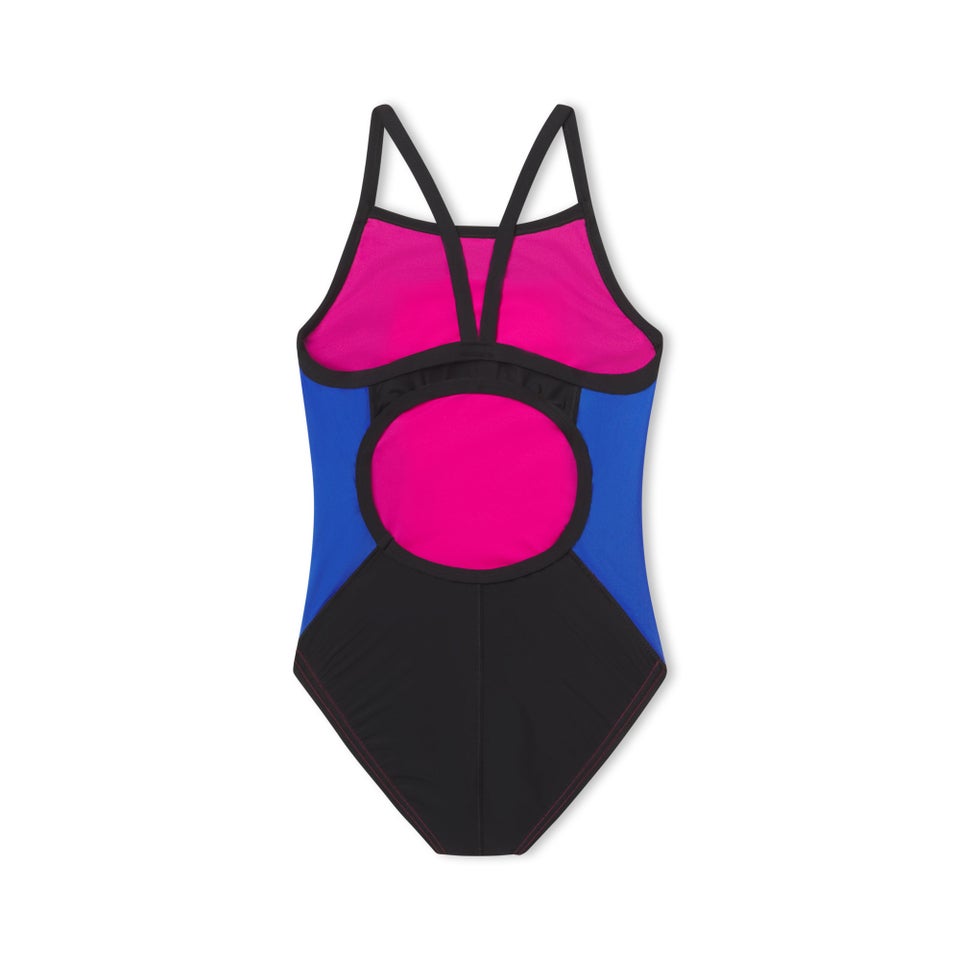 Women's Propel Back One Piece Pink/Blue