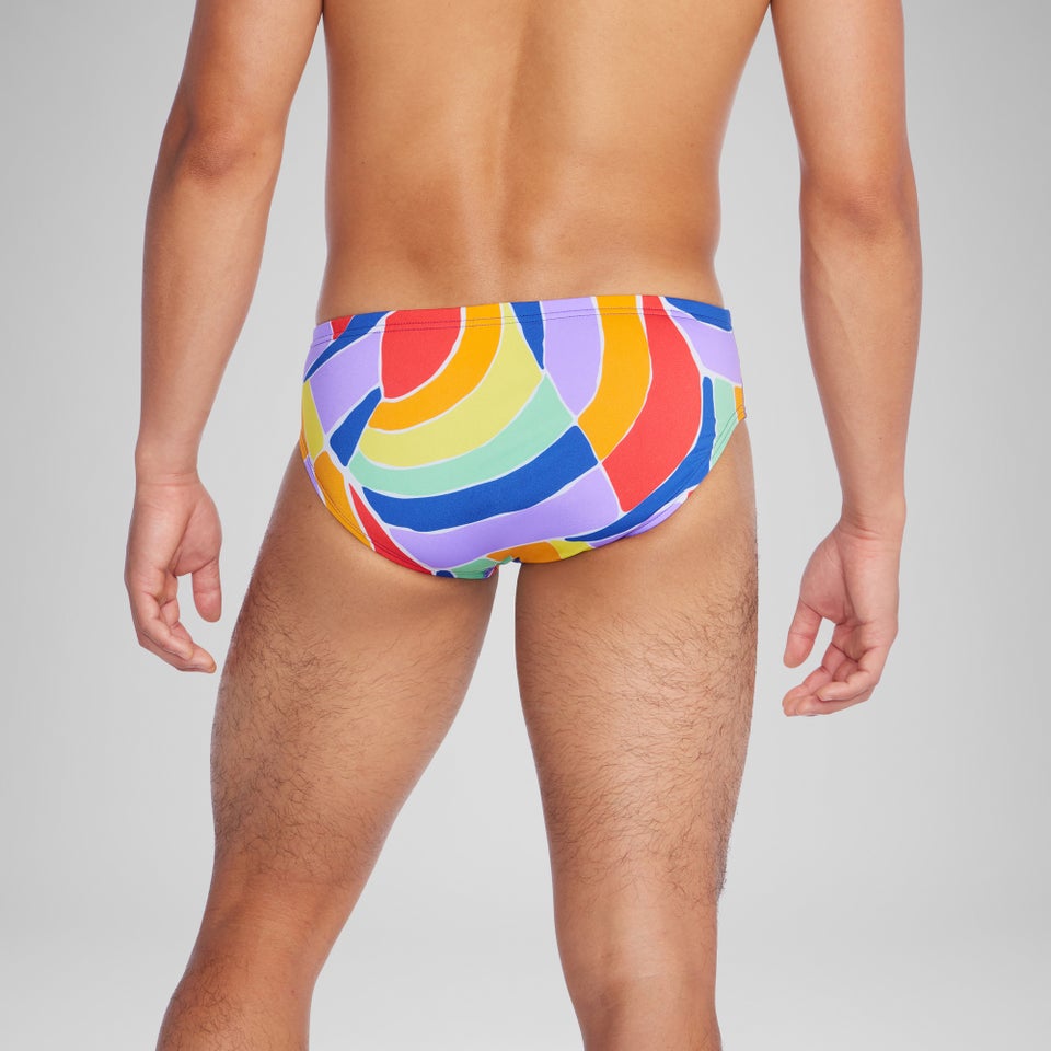 Men's Pride Printed One Brief Blue