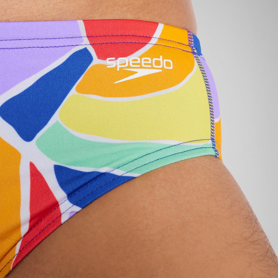 Men's Pride Printed One Brief Blue
