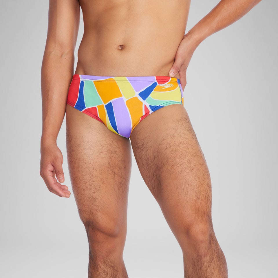 Men's Pride Printed One Brief Blue