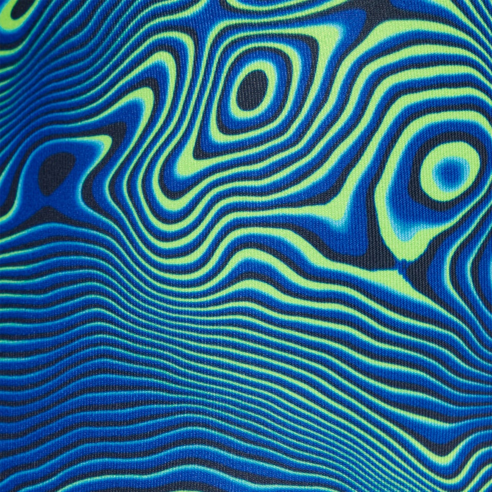 Women's Printed Tri Back One Piece Blue