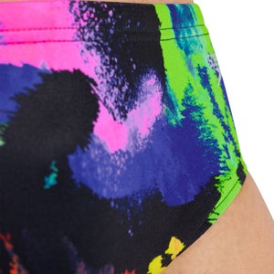 Men's Printed One Brief Black