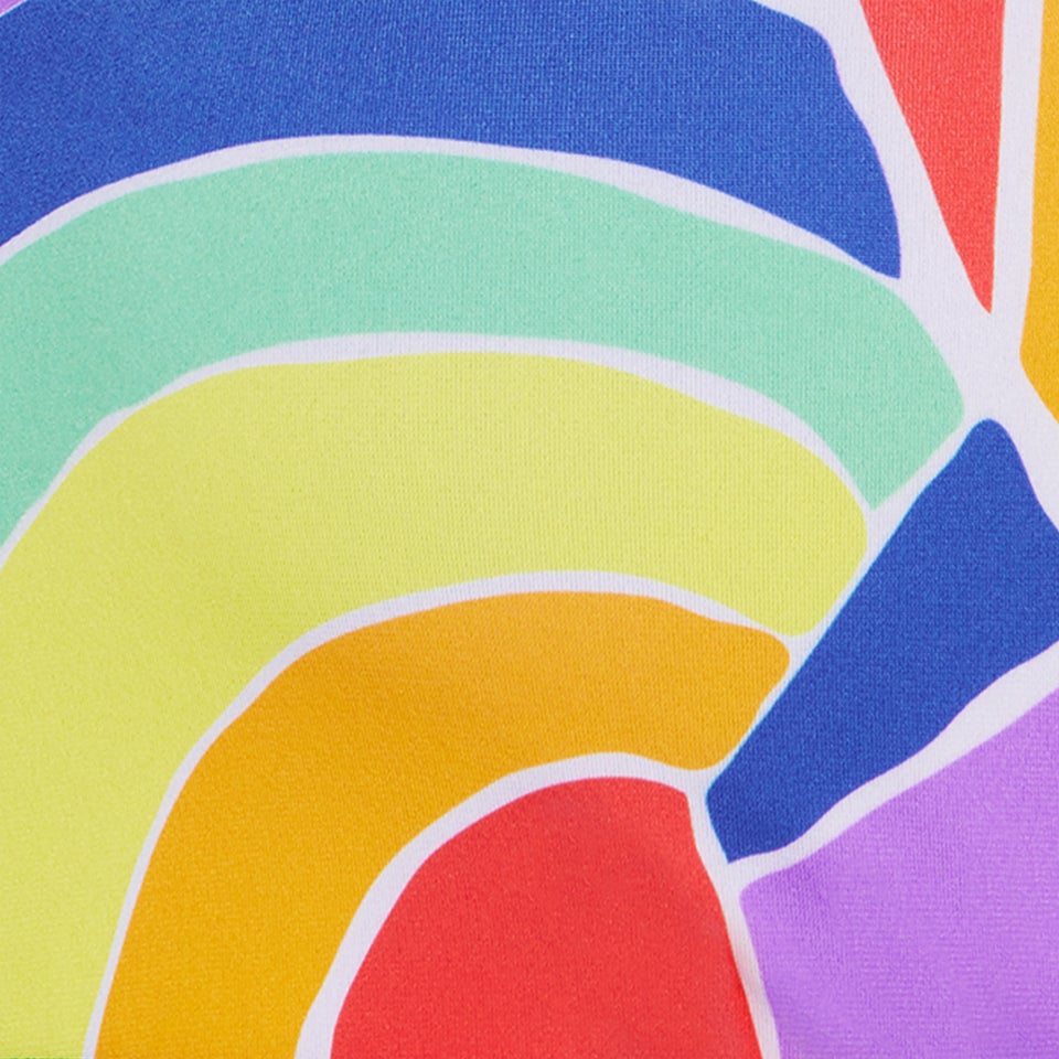 Women's Pride Printed Racerback Bikini Top Multi