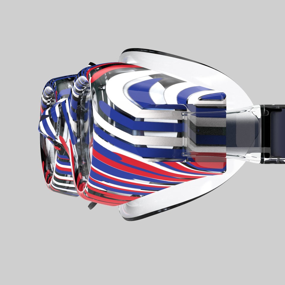 Junior Hydrospex Print Goggles Blue/Red