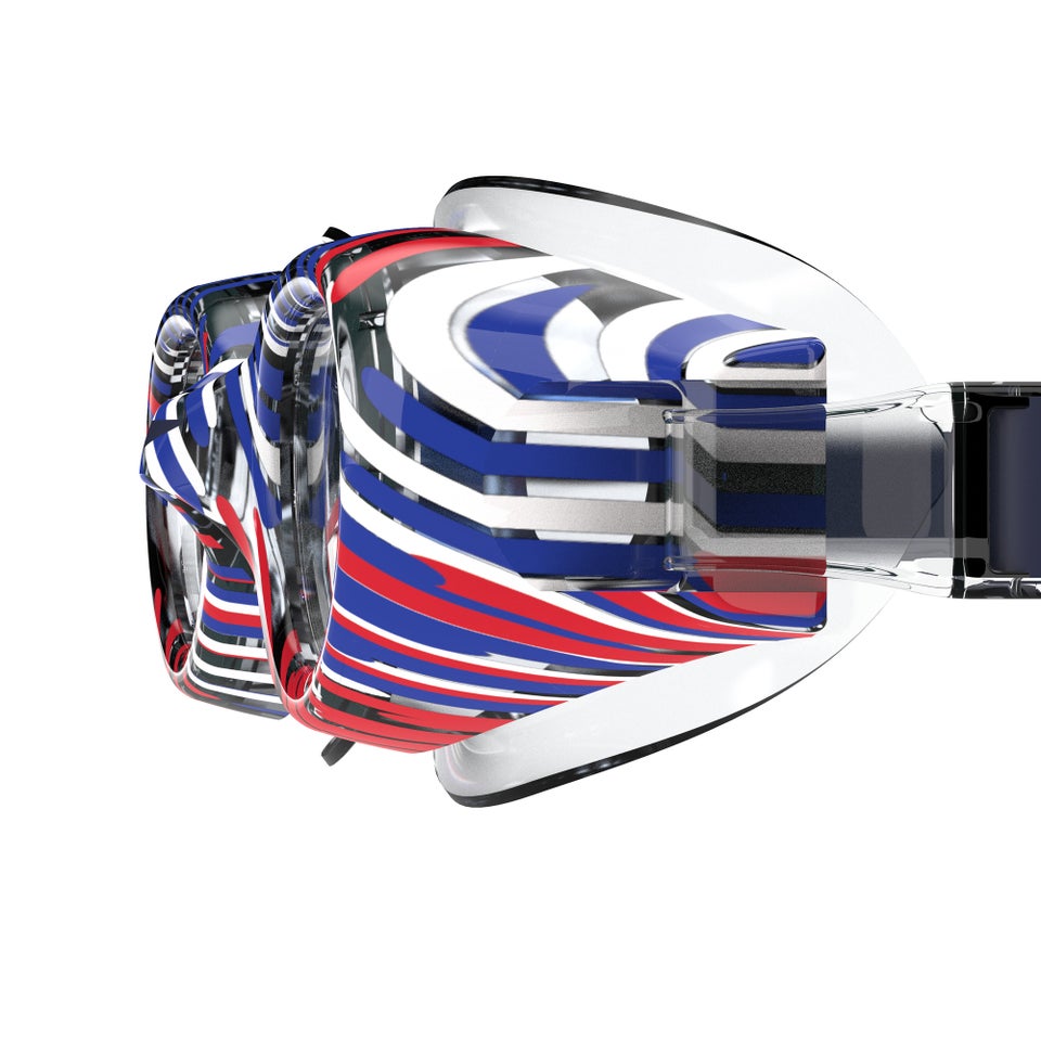Junior Hydrospex Print Goggles Blue/Red