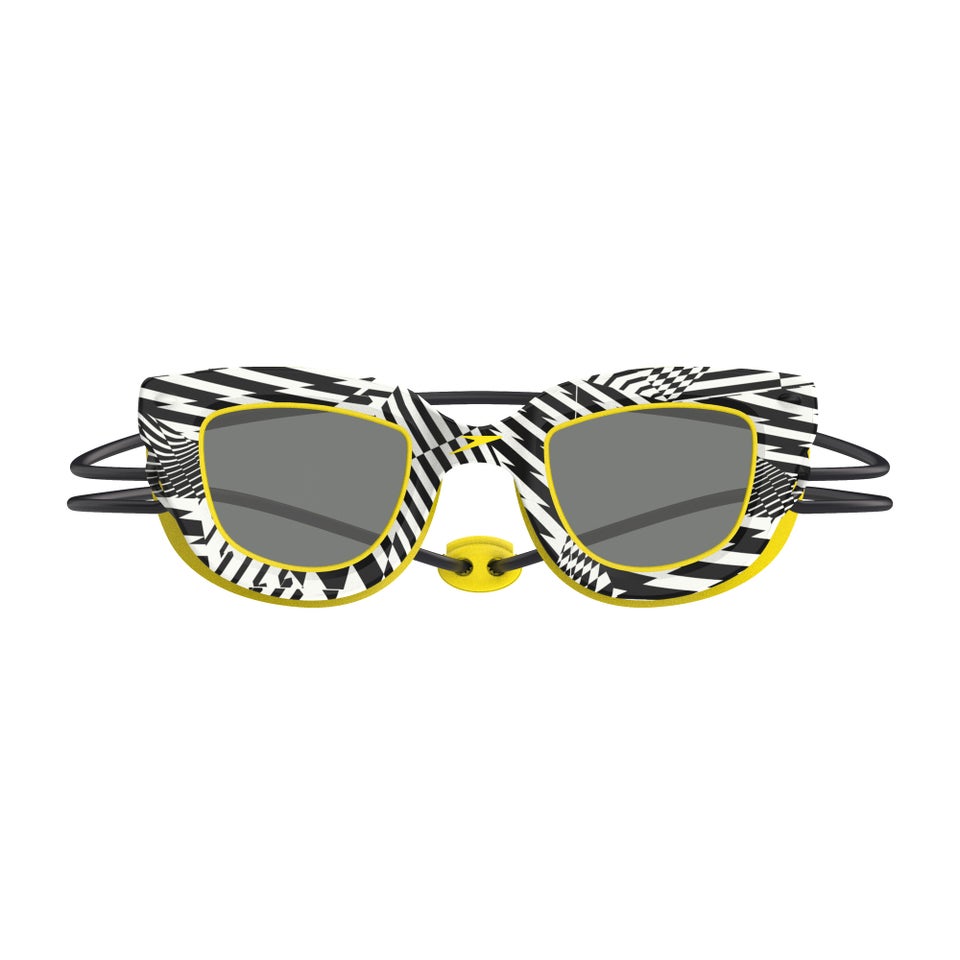 Kids Sunny G Pop Seasiders Print Goggles Black/Yellow