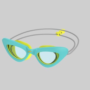 Kids Sunny G Cat Eye Goggles Turquiose/Yellow
