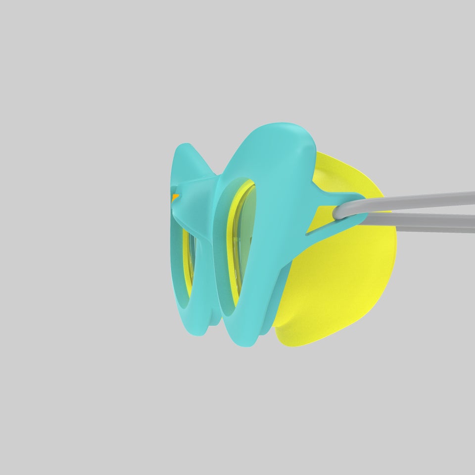 Kids Sunny G Cat Eye Goggles Turquiose/Yellow