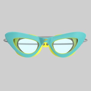 Kids Sunny G Cat Eye Goggles Turquiose/Yellow