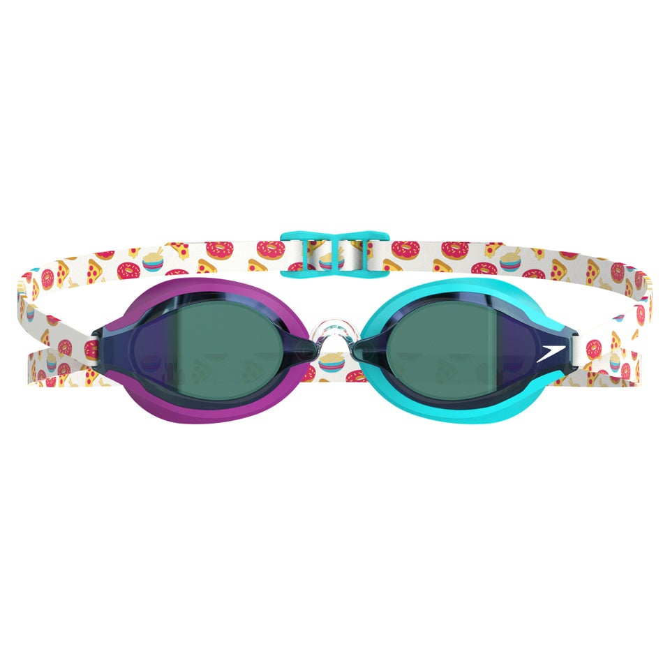 Kieran Smith Speed Socket Mirrored Goggles Purple/Turquoise