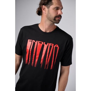 Unisex Dripping Shadow Shirtail Tee - Black - M