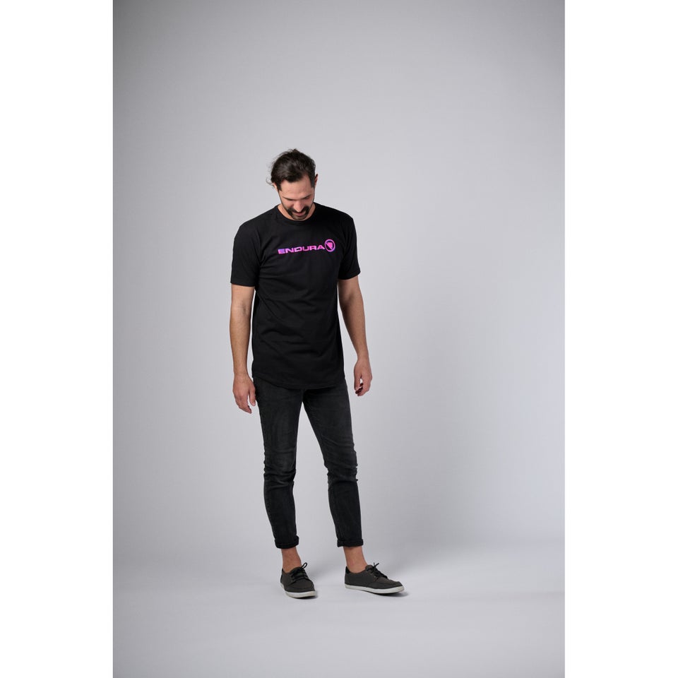 Unisex 3D Logo Shirtail Tee - Black