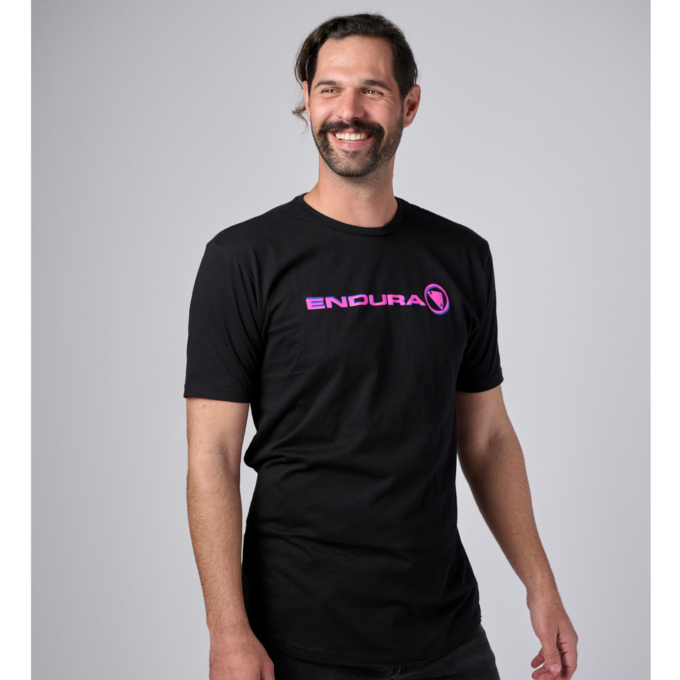 Unisex 3D Logo Shirtail Tee - Black
