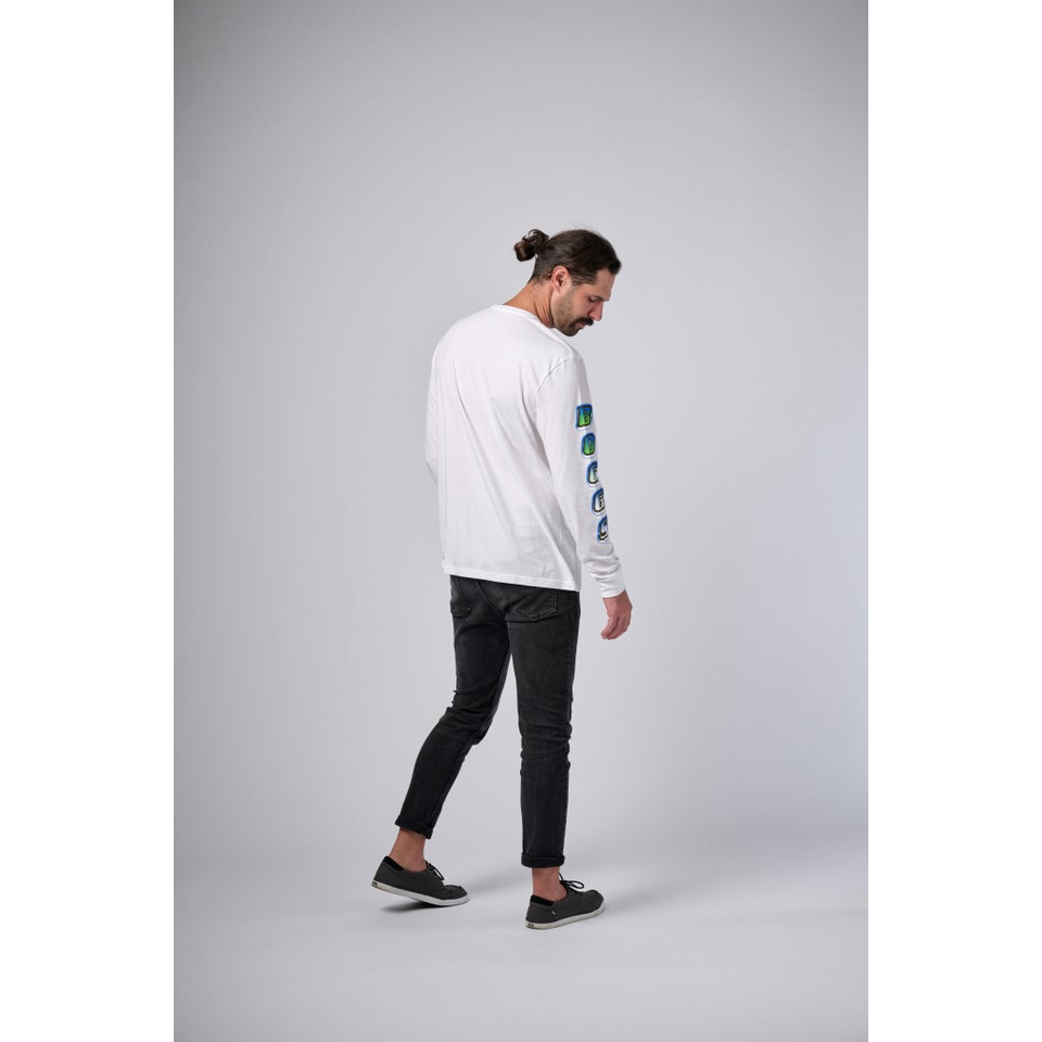 Unisex Reed Boggs Long Sleeve Tee - Black/White