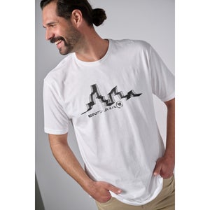 Unisex Mountain Line Shirtail Tee - Black/White - 2XL
