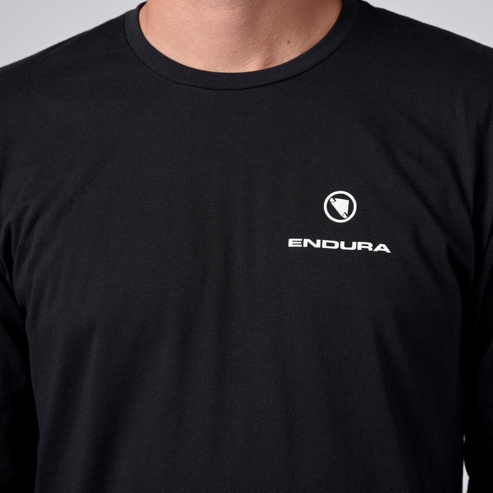 Unisex Ard Lines Long Sleeve Tee - Black