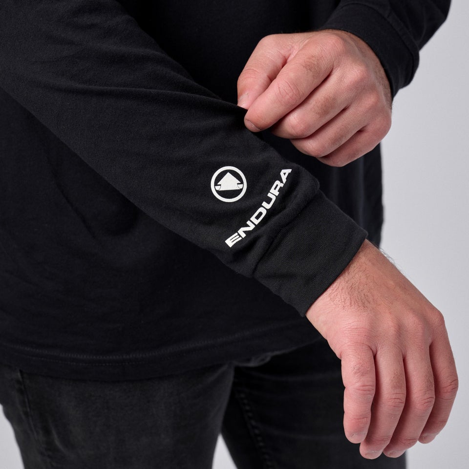 Unisex Ard Lines Long Sleeve Tee - Black