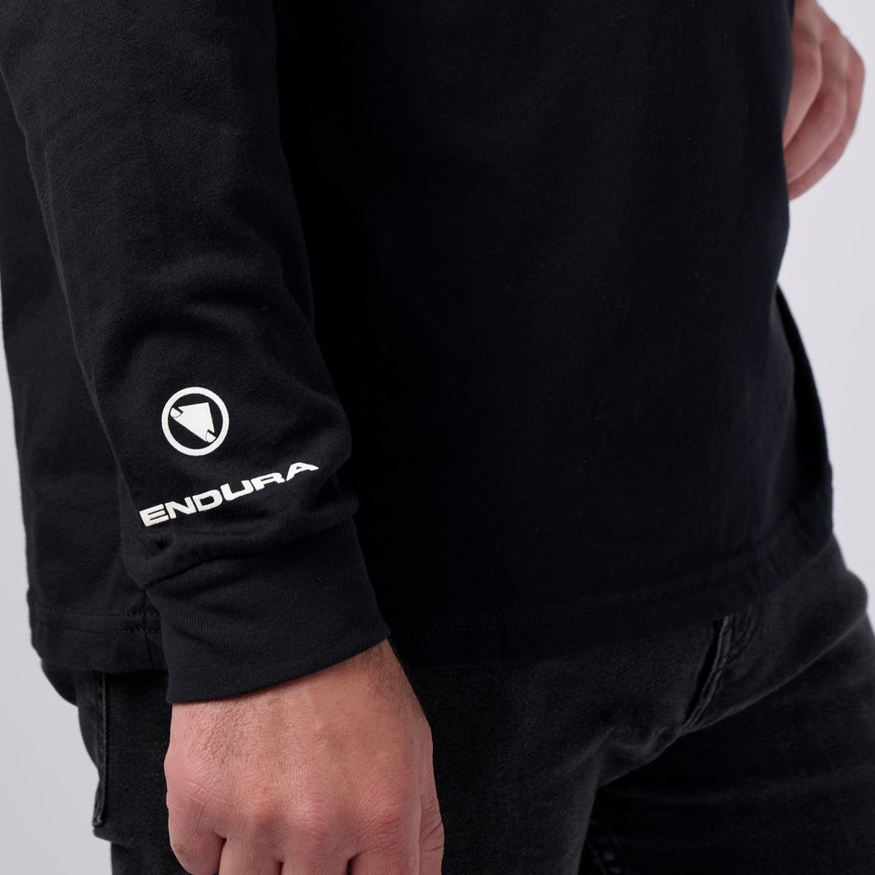 Unisex Ard Lines Long Sleeve Tee - Black