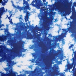 Monopièce à motif imprimé Quantum Splice pour femmes, bleu