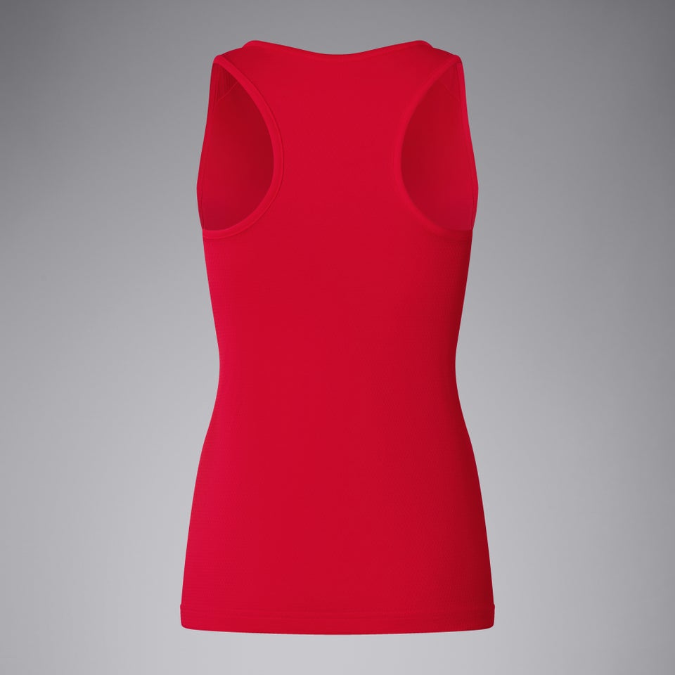 Womens Club Dry Racerback Singlet Red