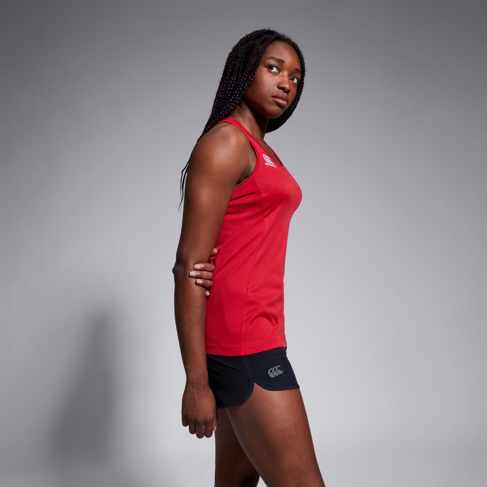 Womens Club Dry Racerback Singlet Red | Canterbury