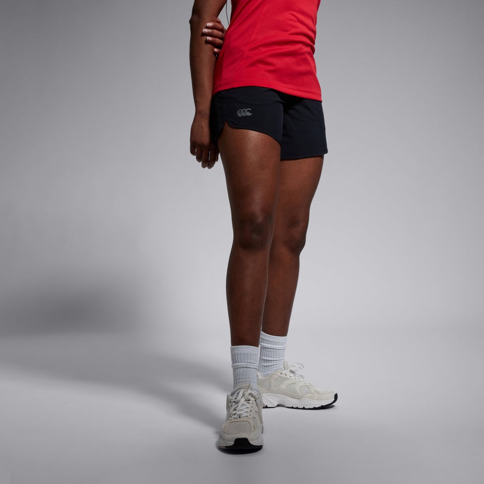 WOMENS ELITE WOVEN SHORT BLACK