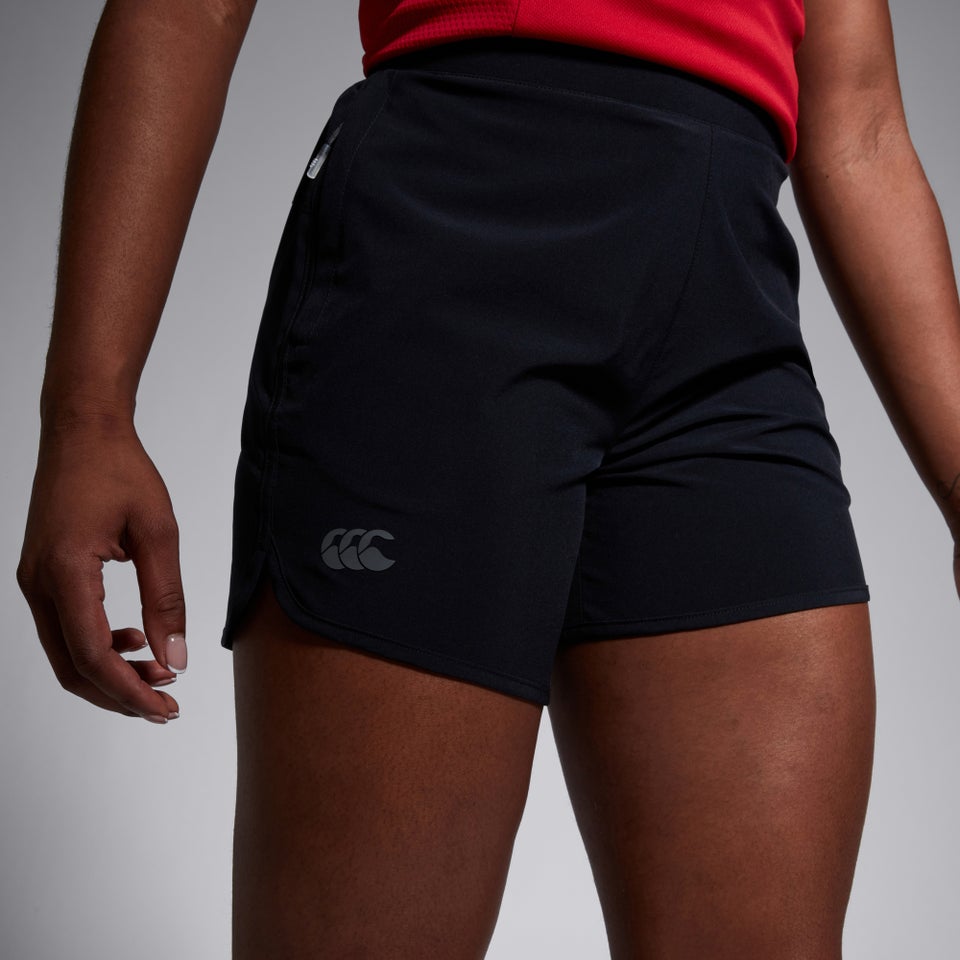 WOMENS ELITE WOVEN SHORT BLACK