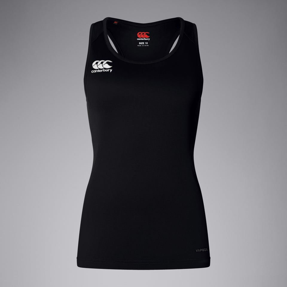 Womens Club Dry Racerback Singlet Black