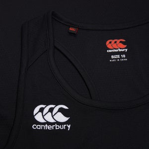 Womens Club Dry Racerback Singlet Black
