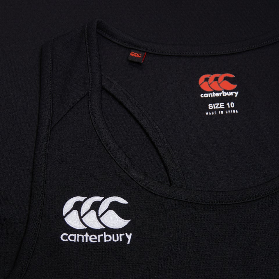Womens Club Dry Racerback Singlet Black