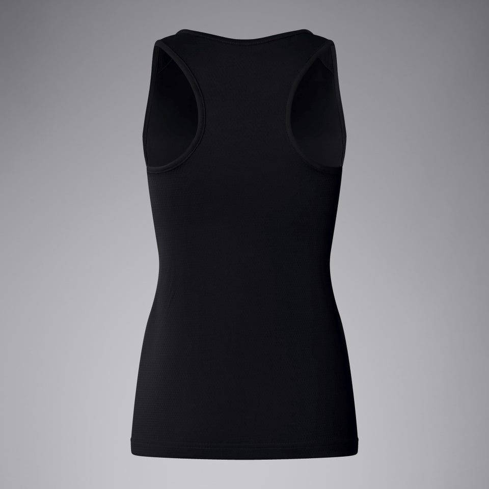 Womens Club Dry Racerback Singlet Black