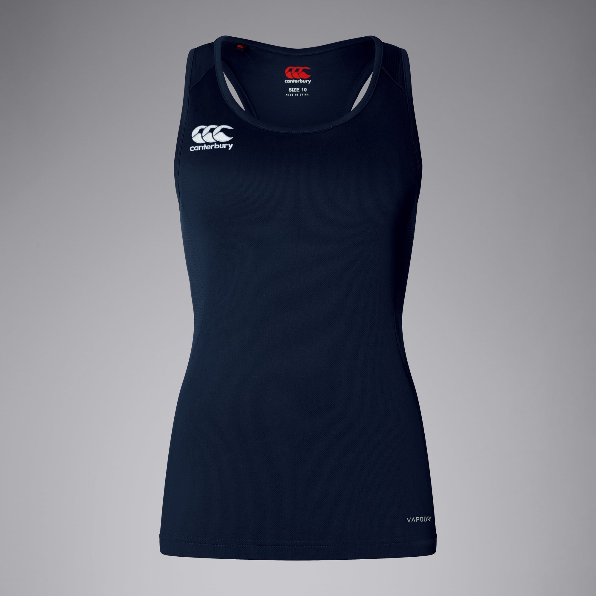 Womens Club Dry Racerback Singlet Navy | Canterbury