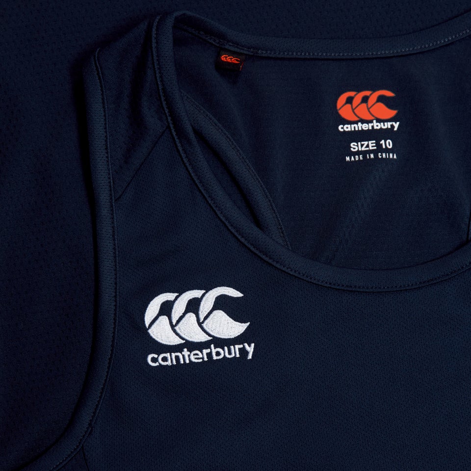 Womens Club Dry Racerback Singlet Navy