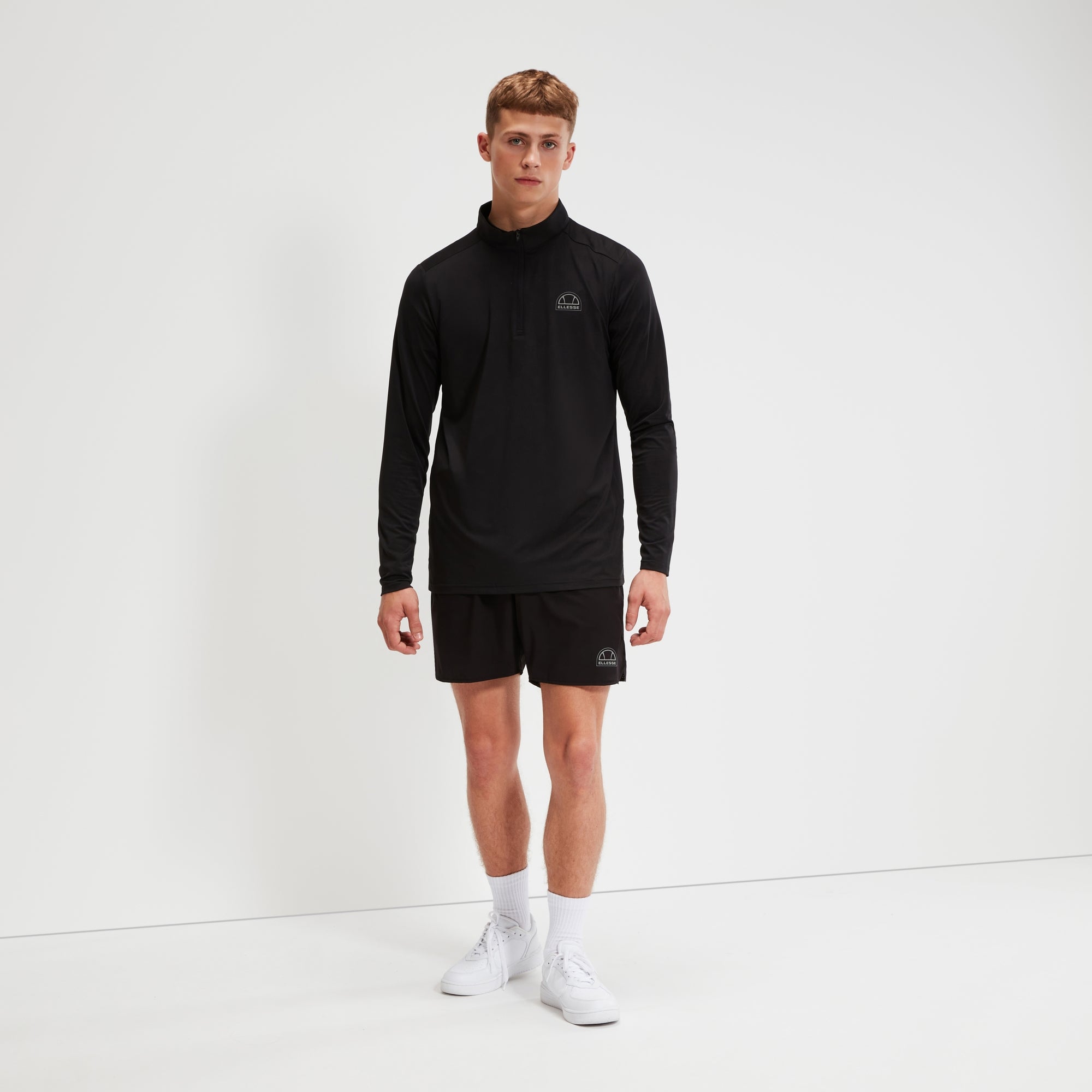 Men's Mezzine Long Sleeve Tee Black | ellesse UK