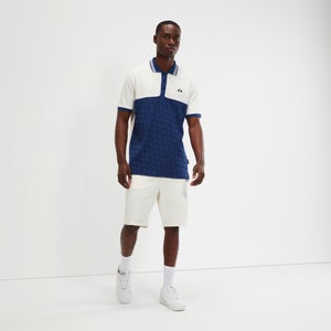 Men's Suanio Polo Off White/Navy - XS