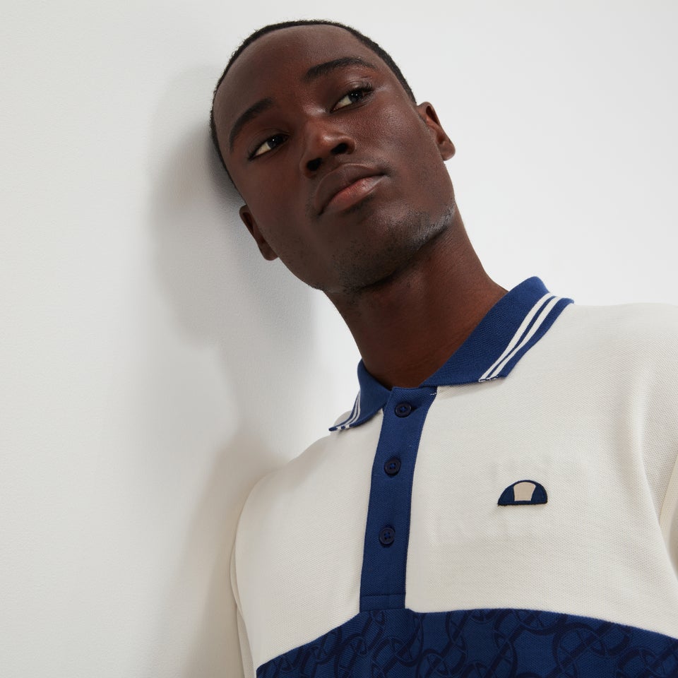 Men's Suanio Polo Off White/Navy