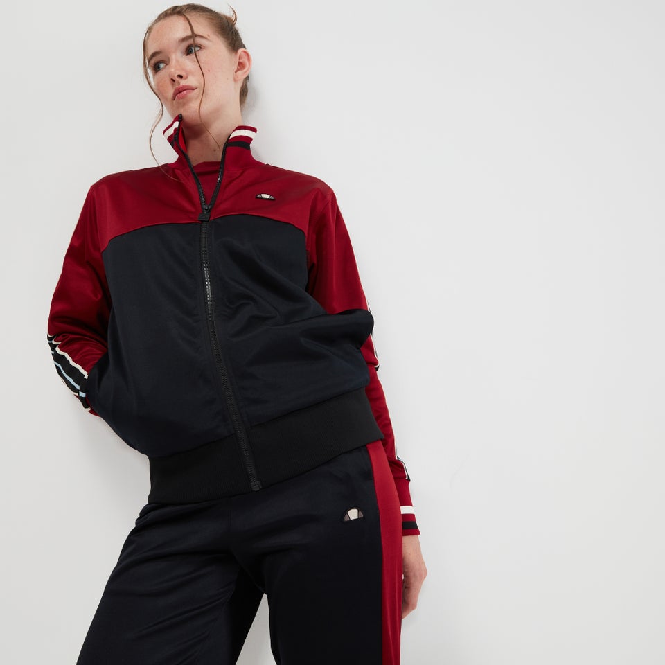 Women's Rowe Track Top Burgundy
