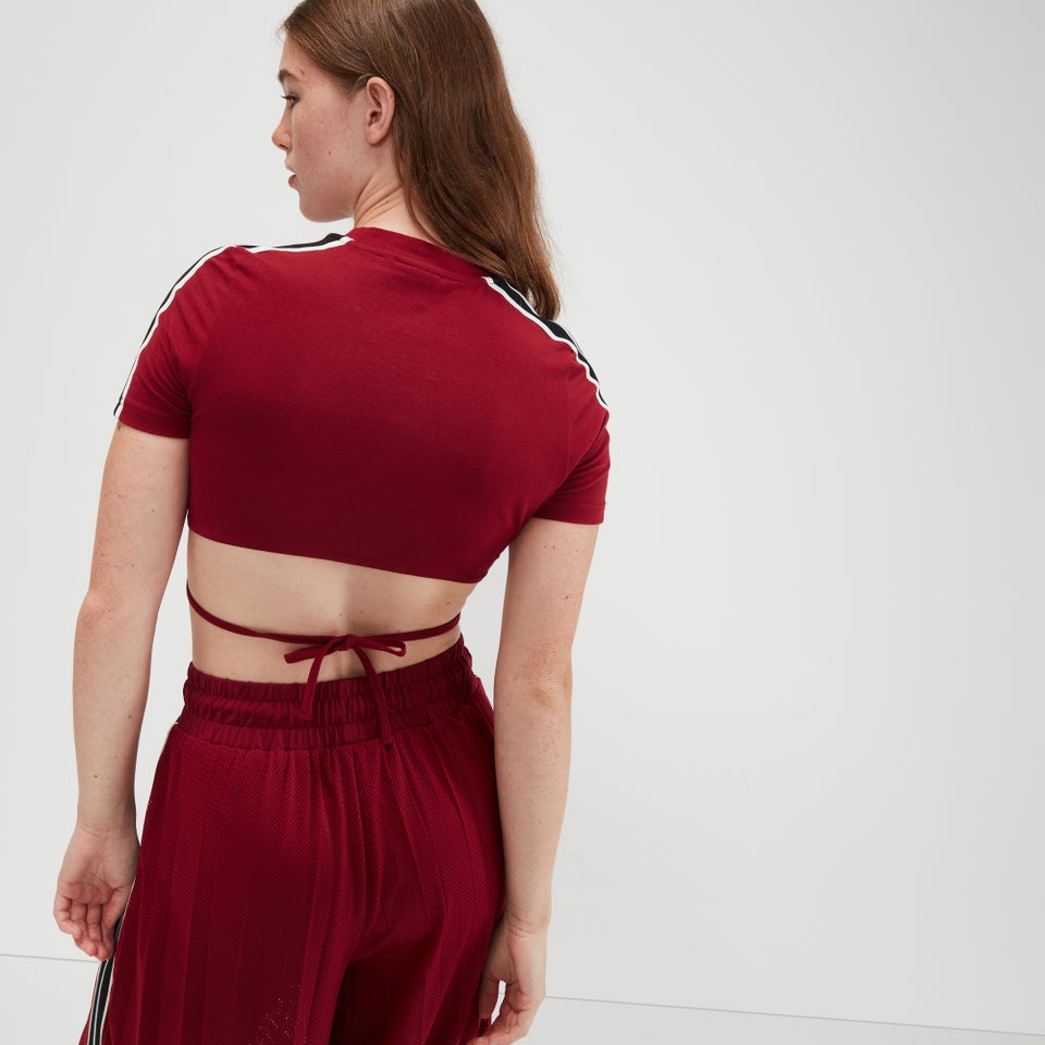 Crop-T-Shirt Maldonado Burgunderrot für Damen