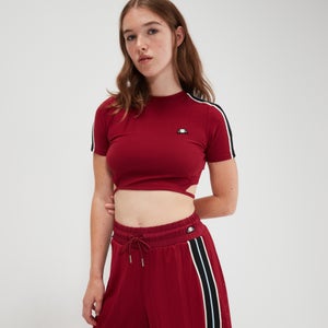 Women's Maldonado Crop Tee Burgundy