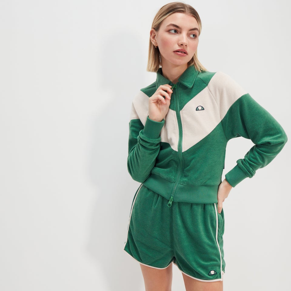 Crop-Trainingsoberteil Kizzy für Damen Grün