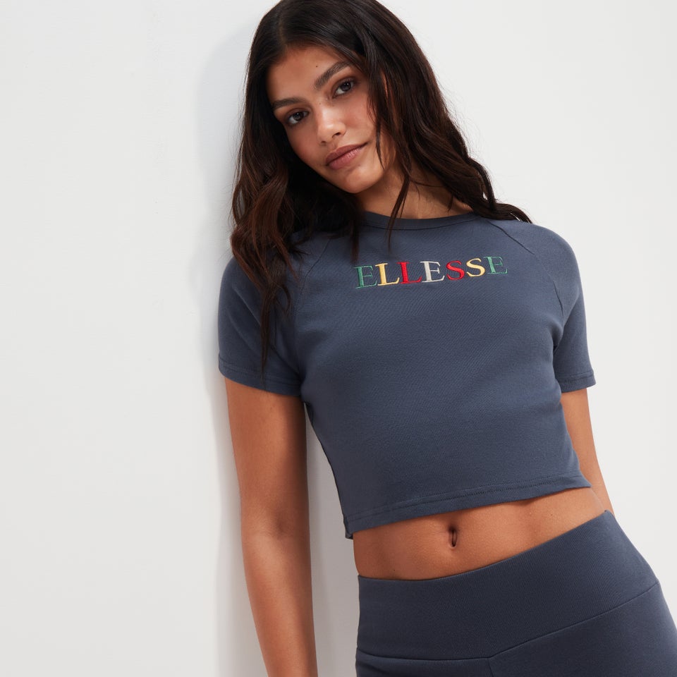 Women's Lyndsay Crop T-Shirt Dark Blue