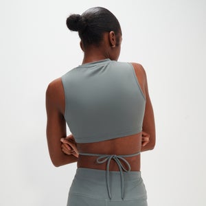 Women's Doretta Cropped Vest Dark Green