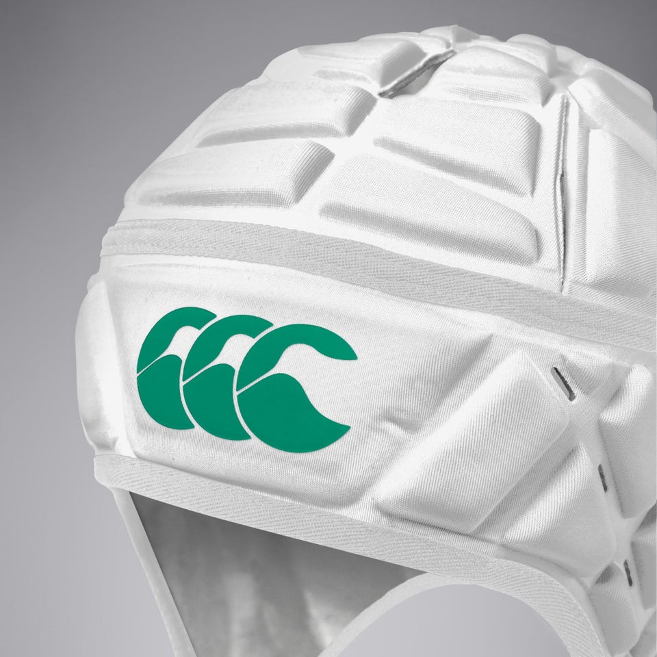CANTERBURY RAZE HEADGUARD JU JU WHITE/GREEN