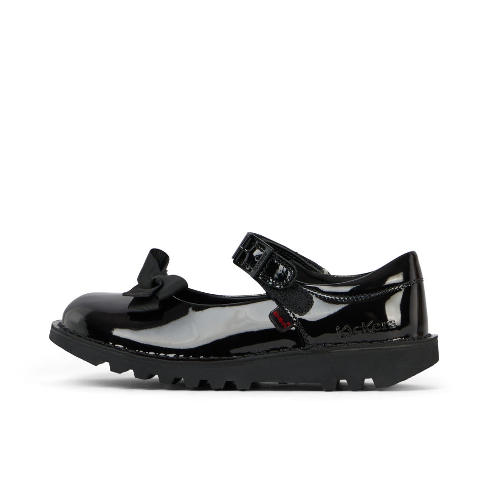 Junior Girls Kick Mj Bow Patent Leather Black