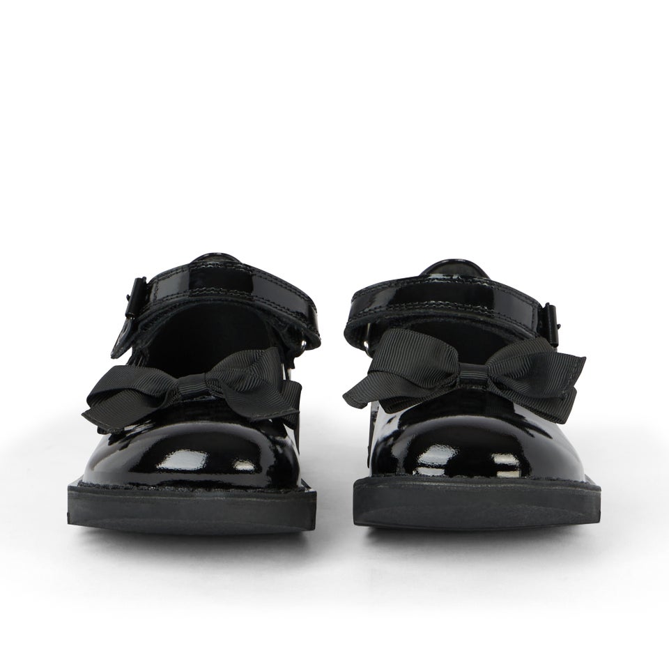Junior Girls Kick Mj Bow Patent Leather Black
