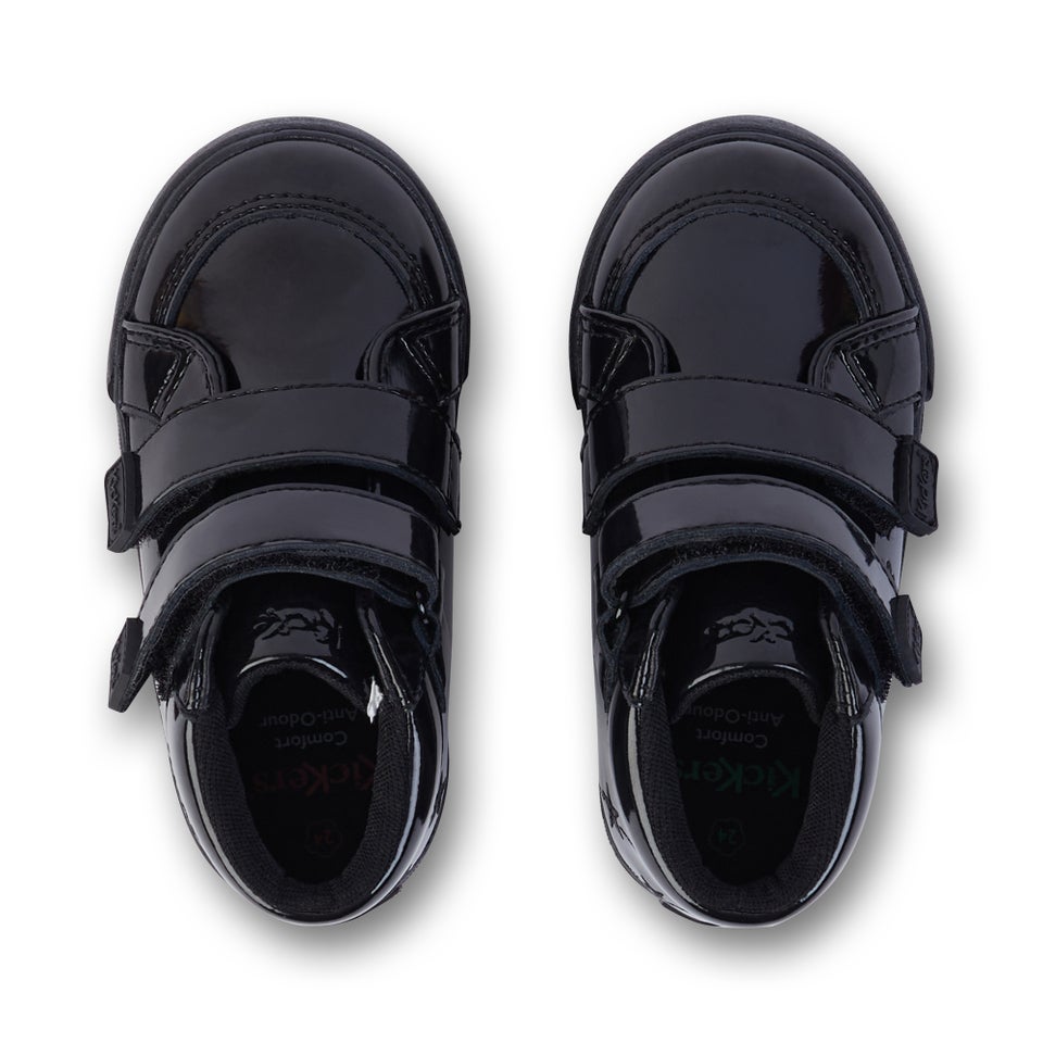 Infant Girls Tovni Hi Vel Stardust Patent Leather Black