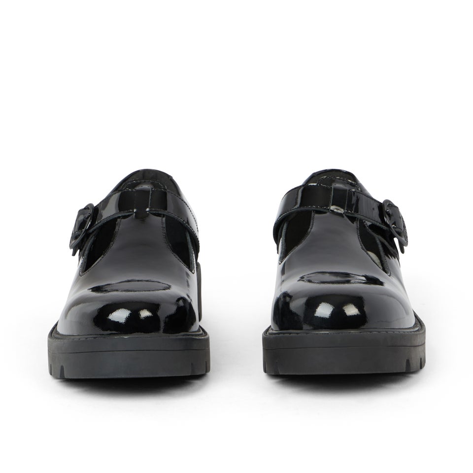 Adult Womens Kori T Bar Patent Leather Black